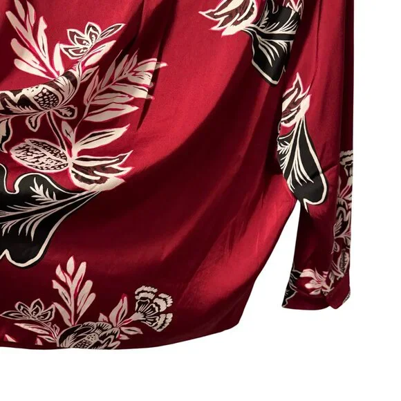 Rafaella Womens Floral Button-Up Blouse Sz 3X Polyester Jacket blouse. NWT - Picture 12 of 12